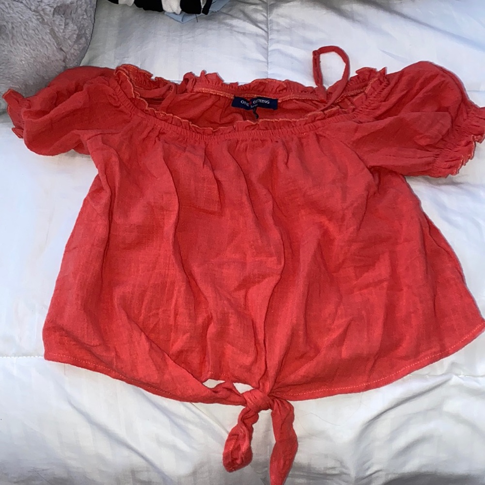 Red/orange crop top